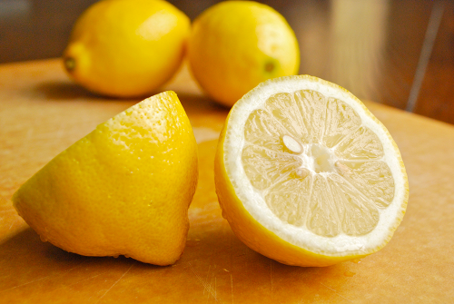 Lemon Recipe and image for homemade mint lemonade by Lacey Stevens-Baier, personal chef for Sweet Pea Chef