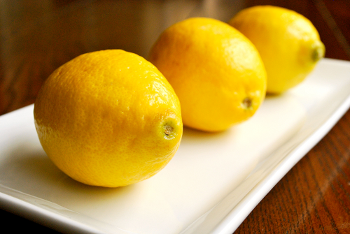 Lemons Recipe and image for homemade mint lemonade by Lacey Stevens-Baier, personal chef for Sweet Pea Chef