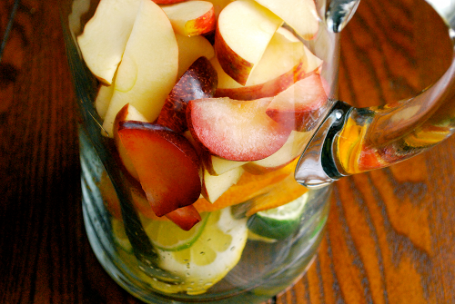 Sangria Ingredients Recipe and images of Virgin Sangria by Lacey Stevens-Baier, a sweet pea chef