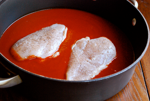Chicken Breasts in Enchilada Sauce Shredded Chicken Enchiladas recipe and images by Lacey Baier, a sweet pea chef