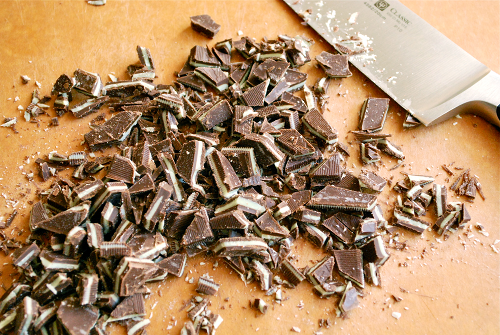 Chopped Andes Mints Mint Chocolate Chip Ice Cream recipe and images by Lacey Stevens-Baier, a sweet pea chef
