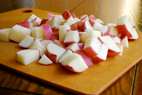 Diced Raw Potatoes Homemade Breakfast Burritos recipe by Lacey Baier, a sweet pea chef