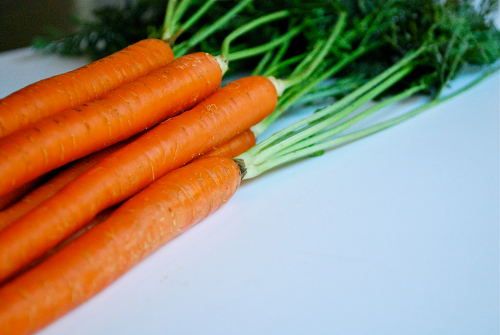 Fresh Carrots Thyme-Roasted Carrots recipe and images by Lacey Baier, a sweet pea chef