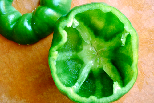Green Bell Pepper Philly Cheesesteaks recipe and images by Lacey Baier, a sweet pea chef