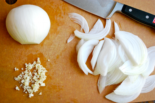Minced Garlic and Sliced Onions Philly Cheesesteaks recipe and images by Lacey Baier, a sweet pea chef