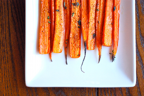 Thyme-Roasted Carrots Thyme-Roasted Carrots recipe and images by Lacey Baier, a sweet pea chef