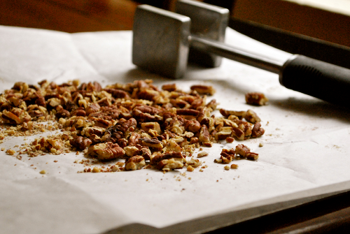 Chopped Roasted Pecans Pumpkin Frozen Yogurt with Roasted Pecans recipe by Lacey Baier, a sweet pea chef