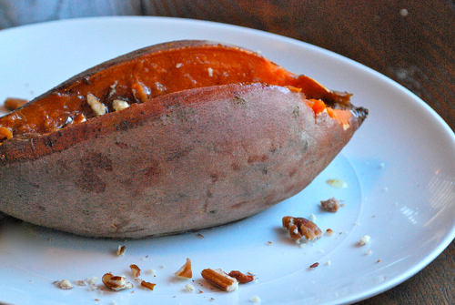 Baked Sweet Potato Baked Sweet Potatoes with Whipped Honey Cinnamon Butter by Lacey Baier, a sweet pea chef