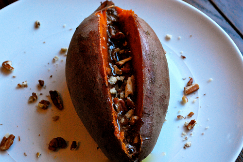 Baked Sweet Potato Baked Sweet Potatoes with Whipped Honey Cinnamon Butter