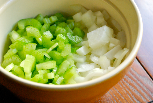 Celery and Onion Thanksgiving Stuffing recipe by Lacey Baier, a sweet pea chef
