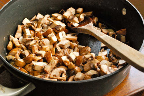 Chopped Cremini Mushrooms Thanksgiving Stuffing recipe by Lacey Baier, a sweet pea chef