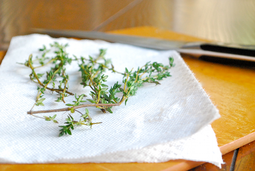 Fresh Thyme Thanksgiving Stuffing recipe by Lacey Baier, a sweet pea chef