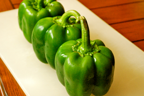 Green Bell Peppers Stuffed Bell Peppers recipe and images by Lacey Baier, a sweet pea chef