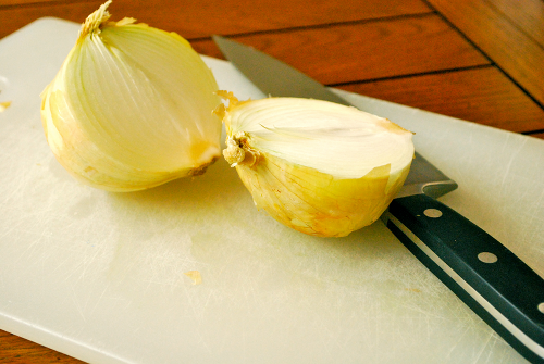 Onion Stuffed Bell Peppers recipe and images by Lacey Baier, a sweet pea chef