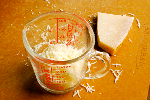 Grated Parmesan Cheese Meat Lasagna recipe and images by Lacey Baier, a sweet pea chef