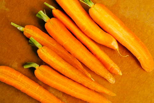 Halved Carrots Making Chicken Stock recipe and images by Lacey Baier, a sweet pea chef