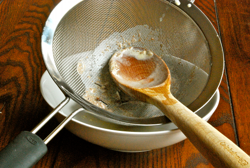 Strainer Non-Alcoholic Eggnog recipe and images by Lacey Baier, a sweet pea chef