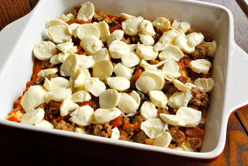 Un-Baked Meat Lasagna Meat Lasagna recipe and images by Lacey Baier, a sweet pea chef