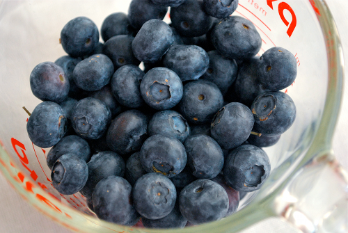 Fresh Blueberries Orange-Scented Blueberry Muffins recipe and images by Lacey Baier, a sweet pea chef