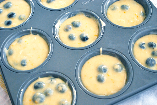 Muffins Ready to Bake Orange-Scented Blueberry Muffins recipe and images by Lacey Baier, a sweet pea chef