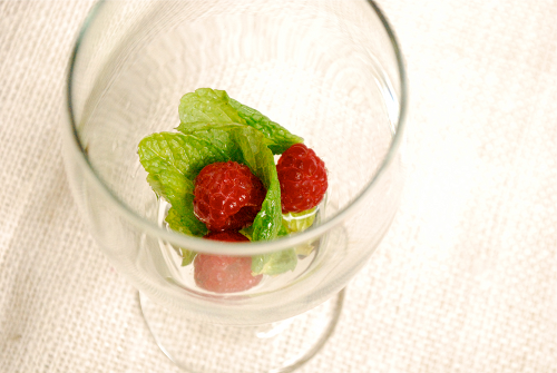 About to Muddle Non-Alcoholic Raspberry Mojito recipe and images by Lacey Baier, a sweet pea chef