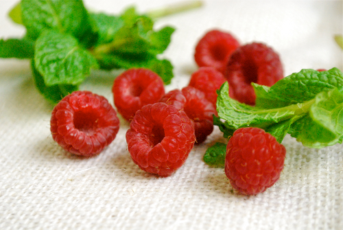 Fresh Raspberries Non-Alcoholic Raspberry Mojito recipe and images by Lacey Baier, a sweet pea chef