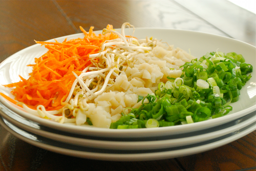 Fresh Vegetables for Filling How to Make Egg Rolls