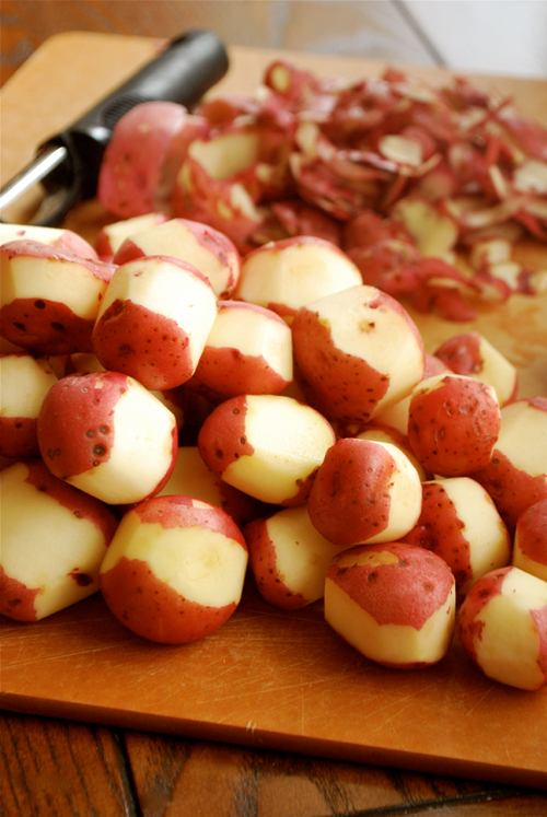 Peeled Baby Red Potatoes Sautéed Baby Red Potatoes recipe and images by Lacey Baier, a sweet pea chef