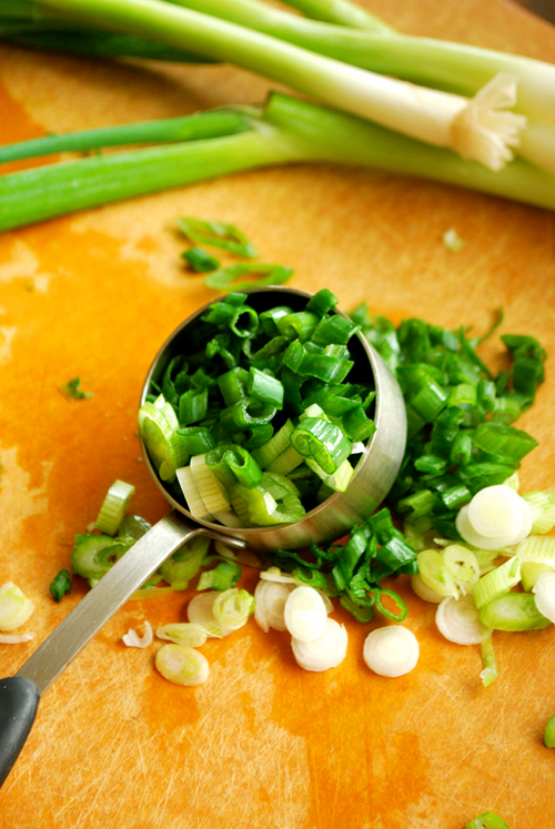 Sliced Green Onions Sautéed Baby Red Potatoes recipe and images by Lacey Baier, a sweet pea chef
