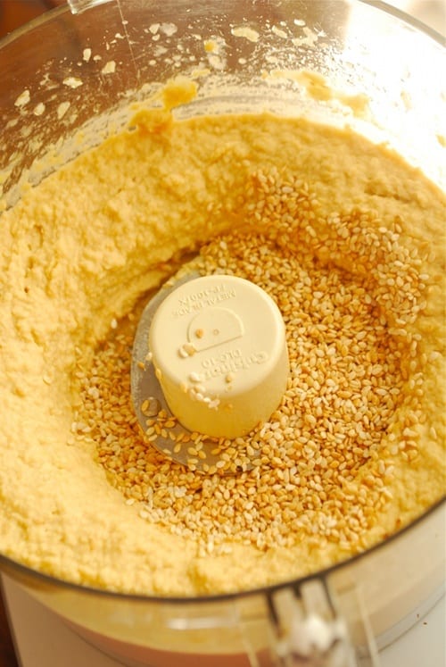 Adding the Toasted Sesame Seeds Hummus recipe and images by Lacey Baier, a sweet pea chef