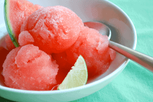 Watermelon Sorbet by Lacey Baier, a sweet pea chef