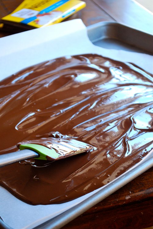 Dark Chocolate Peppermint Bark Recipe and images by Lacey Baier, a sweet pea chef