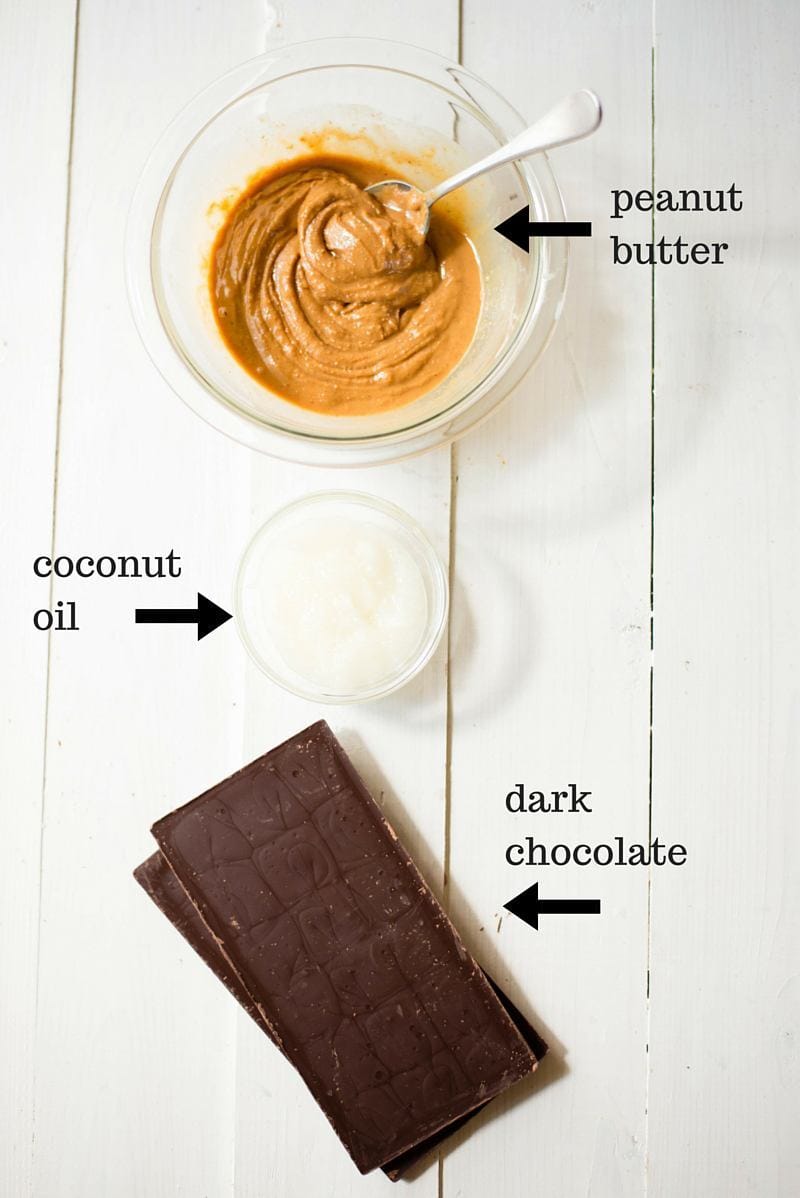 Dark Chocolate Peanut Butter Cups | 3 ingredients, healthy, clean, gluten-free and vegan = score! www.asweetpeachef.com