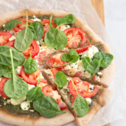 Pesto and Goat Cheese Pizza