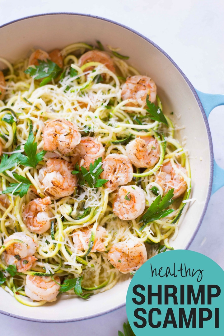 15-Minute Healthy Shrimp Scampi | This easy, flavorful, and healthy Shrimp Scampi recipe comes together in just 15 minutes! | A Sweet Pea Chef