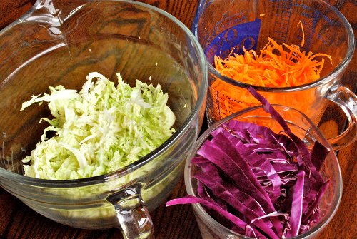 Asian Coleslaw recipe and images by Lacey Baier, a sweet pea chef