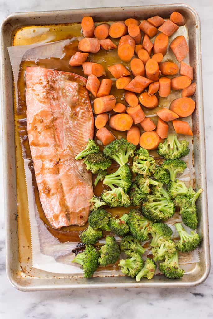 Teriyaki Salmon | Easy Sheet Pan Meal Prep! • A Sweet Pea Chef