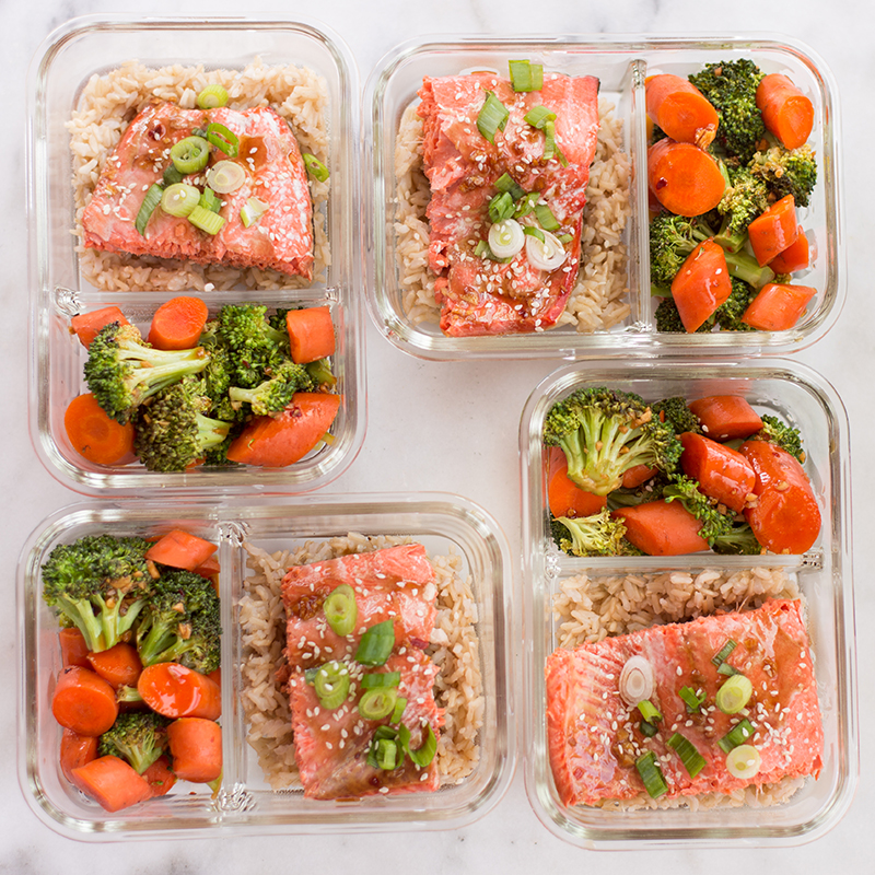 Teriyaki Salmon | Easy Sheet Pan Meal Prep!