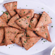 The perfect baked pita chips are crispy, flavorful and...healthy! This celebrated recipe for Easy Homemade Baked Pita Chips will satisfy your snack craving and keep your body happy. They’re totally dippable, too!