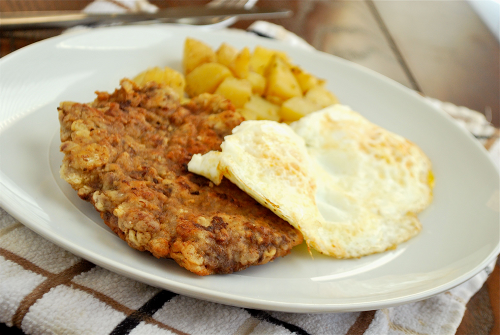 Chicken Fried Steak recipe and images by Lacey Baier, a sweet pea chef
