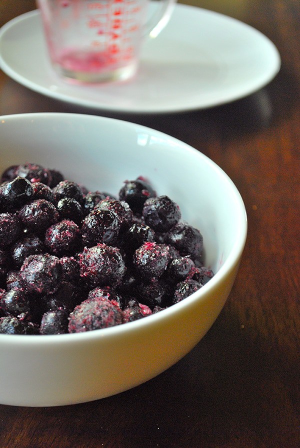 Easy Blueberry Compote - Frozen Blueberries