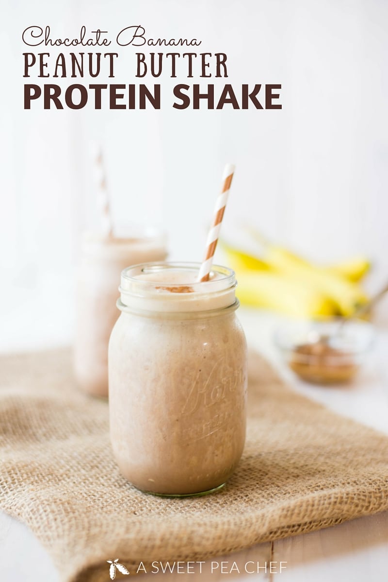 Are you looking for a nourishing protein shake that is delicious and satisfying all at the same time? This Chocolate Banana Peanut Butter Protein Shake is the absolute best you’ll ever taste!