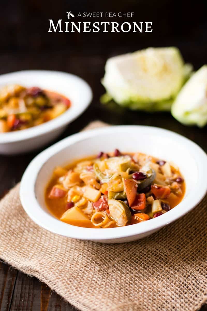 Are you looking for a quick to make, tasty, and nutritional soup? Healthy Minestrone Soup is full of vitamins and fiber and is wonderfully satisfying!