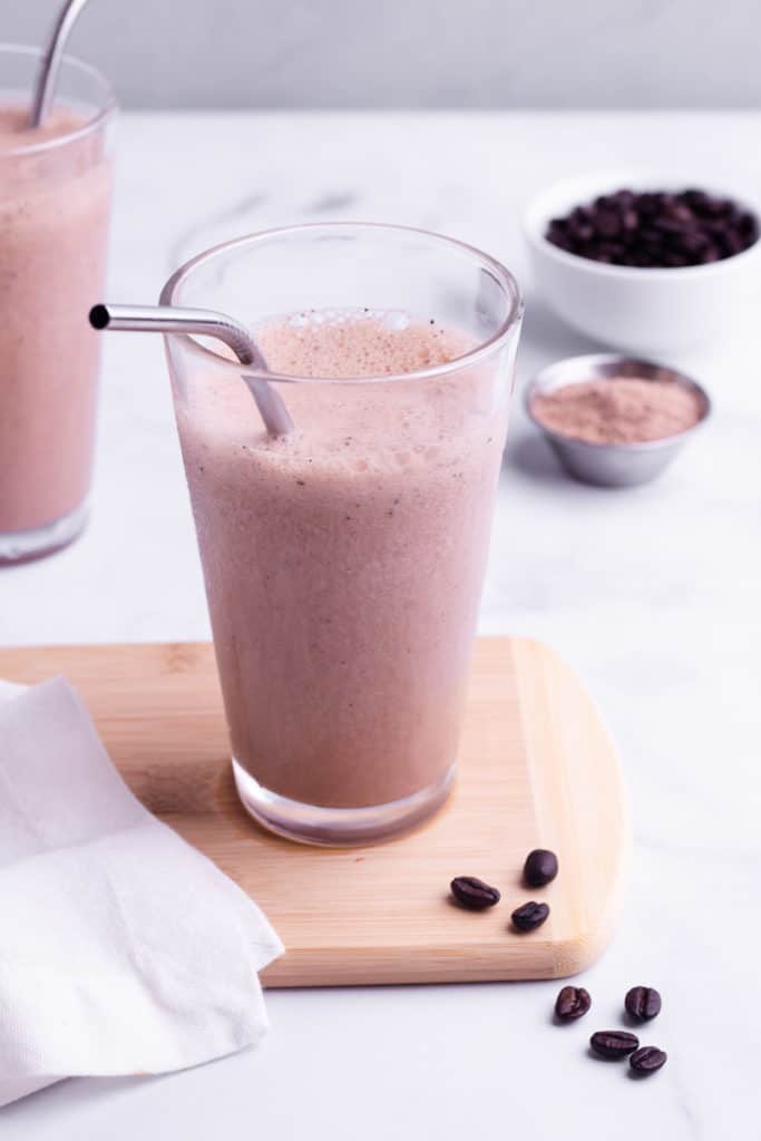 Coffee Protein Shake | With Creamy Almond Butter 