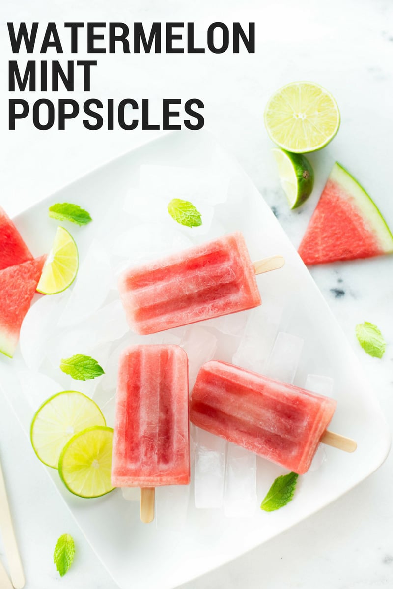 Watermelon Mint Popsicles | The perfect cool treat for summer! | A Sweet Pea Chef
