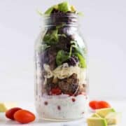 This Healthy Taco Salad is packed with flavor and an easy weeknight meal. It’s a great recipe for meal prep, too! Enjoy the flavors of tacos clean-eating style!