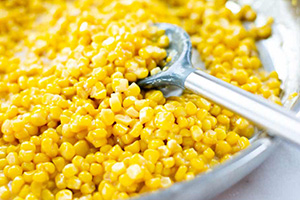 creamed corn side view