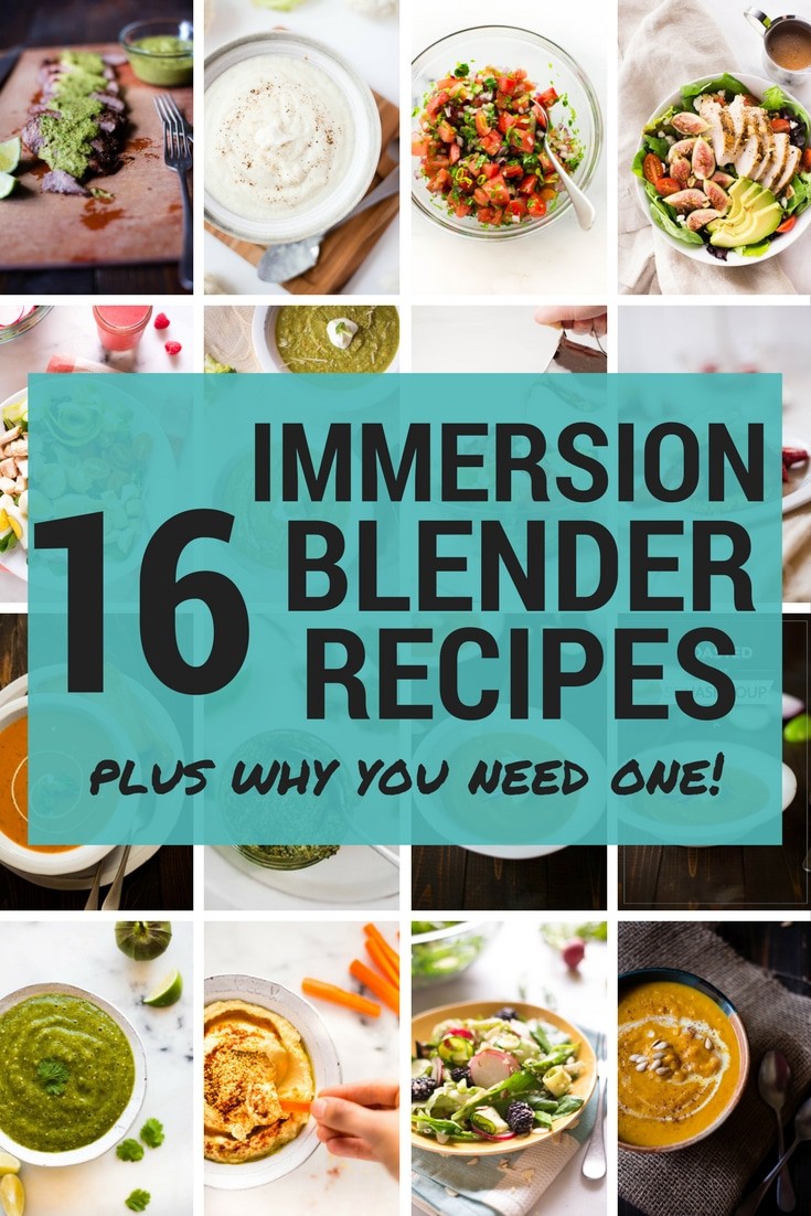 16 Immersion Blender Recipes | My favorite kitchen appliance is definitely my stick blender because it can make so many things, including sauces, soups, lattes, whipped cream, and so much more.  Learn my best tips for how to use an immersion blender, including tons of recipes that use a blender.  This post is sponsored by Braun. #ConquerTheExpected #MultiQuick9