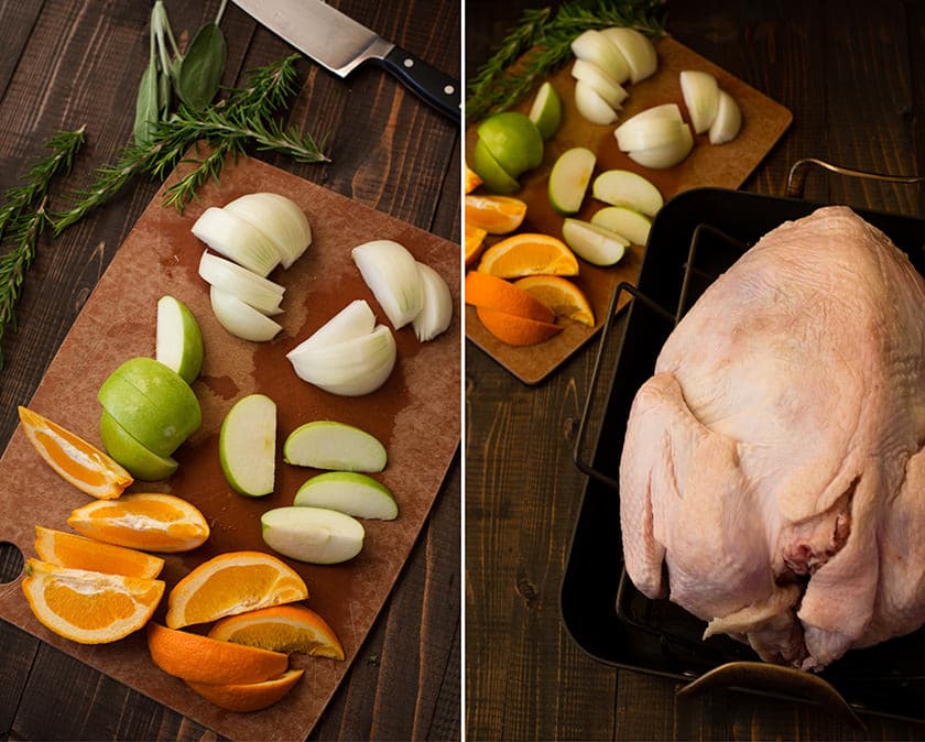 Thanksgiving Turkey Recipe - Preparing To Stuff