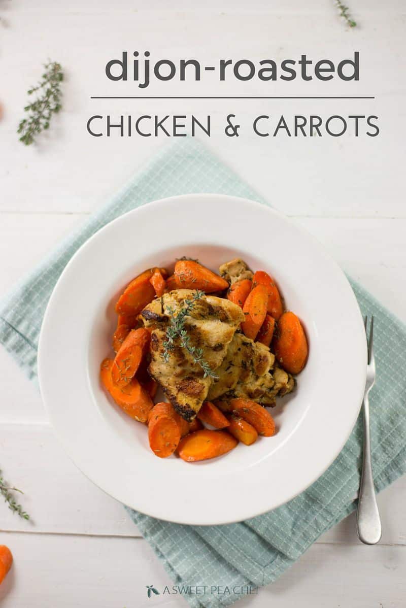 35 Easy Chicken Recipes - Dijon-Roasted Chicken And Carrots